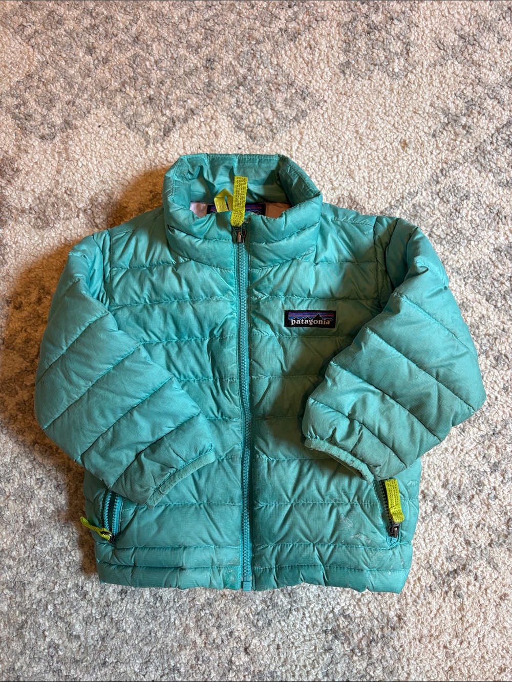 Patagonia Kids Teal Puffer Jacket